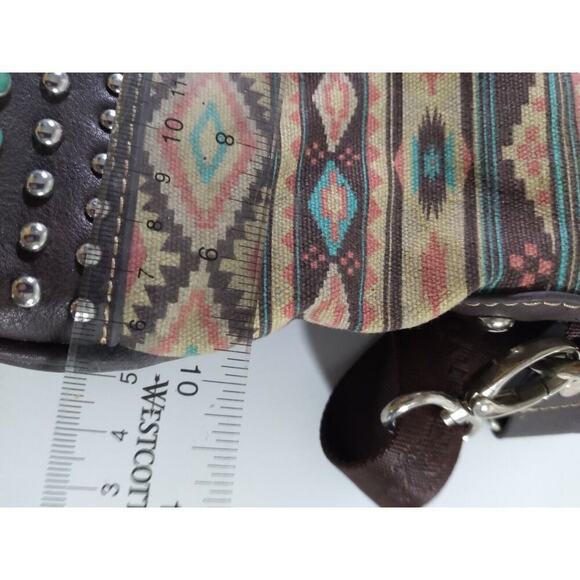 Montana West Purse Southwest Design Beaded Concealed Weapon Zip Pocket - Picture 8 of 11